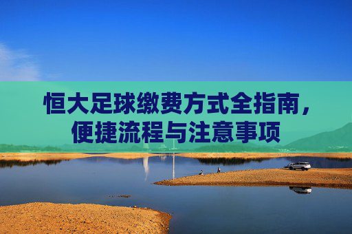 恒大足球缴费方式全指南,便捷流程与注意事项