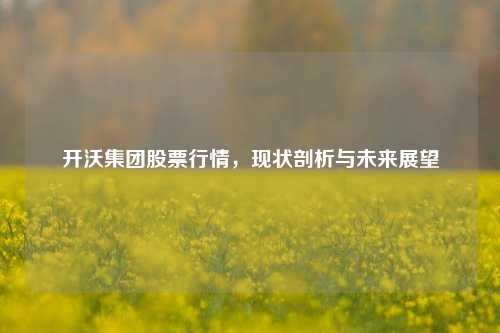 开沃集团股票行情,现状剖析与未来展望