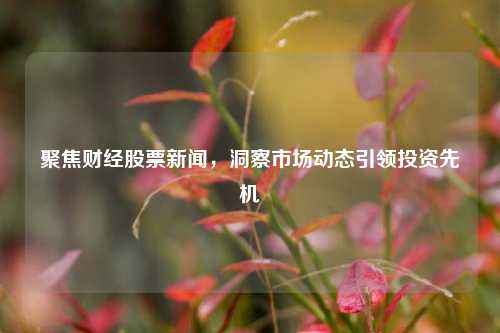 聚焦财经股票新闻，洞察市场动态引领投资先机