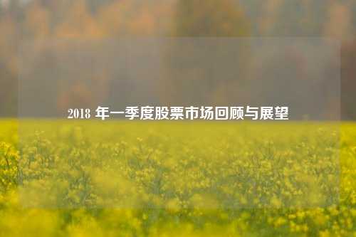 2018 年一季度股票市场回顾与展望