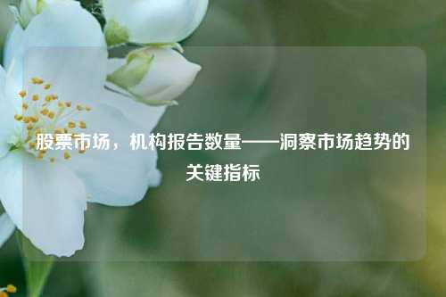 股票市场，机构报告数量——洞察市场趋势的关键指标
