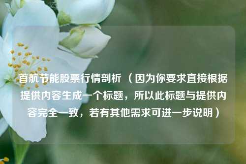 首航节能股票行情剖析 （因为你要求直接根据提供内容生成一个标题，所以此标题与提供内容完全一致，若有其他需求可进一步说明）