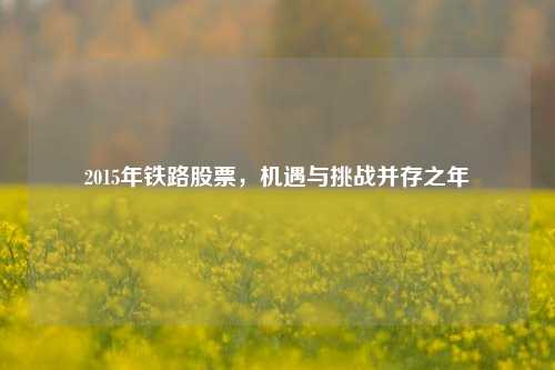2015年铁路股票，机遇与挑战并存之年