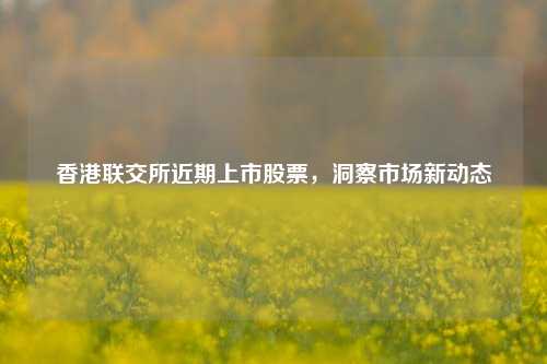 香港联交所近期上市股票，洞察市场新动态