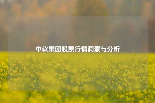 中软集团股票行情洞察与分析