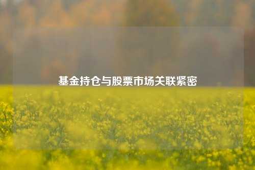 基金持仓与股票市场关联紧密