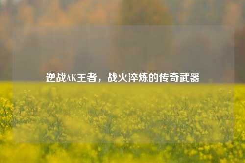 逆战AK王者，战火淬炼的传奇武器