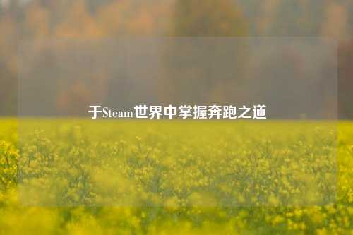 于Steam世界中掌握奔跑之道
