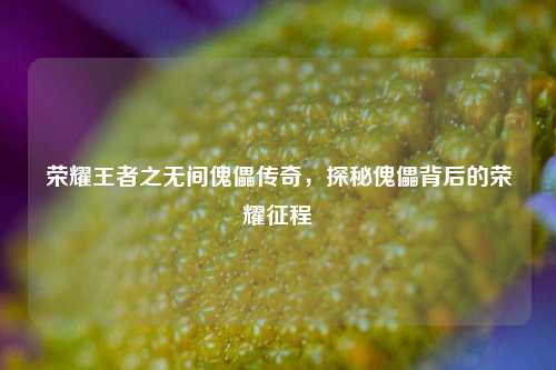 荣耀王者之无间傀儡传奇,探秘傀儡背后的荣耀征程
