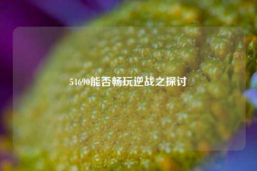 54690能否畅玩逆战之探讨