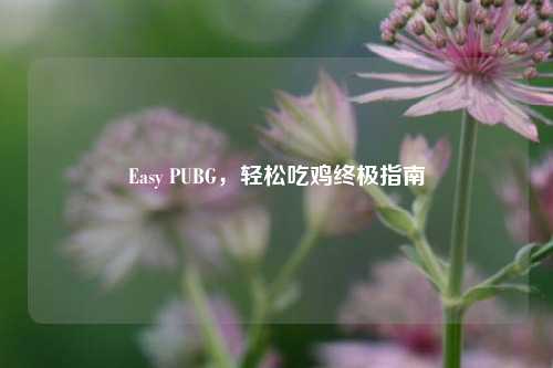Easy PUBG，轻松吃鸡终极指南