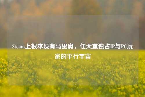 Steam上根本没有马里奥,任天堂独占IP与PC玩家的平行宇宙