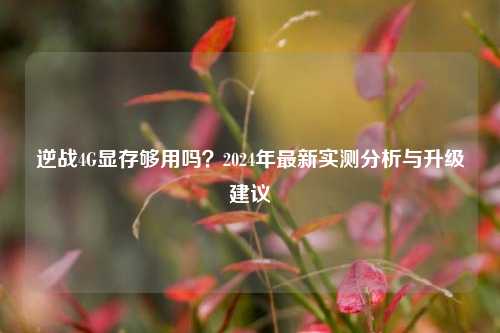 逆战4G显存够用吗？2024年最新实测分析与升级建议