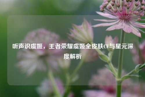 听声识虞姬,王者荣耀虞姬全皮肤CV与星元深度解析