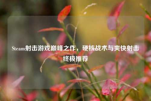 Steam射击游戏巅峰之作，硬核战术与爽快射击终极推荐