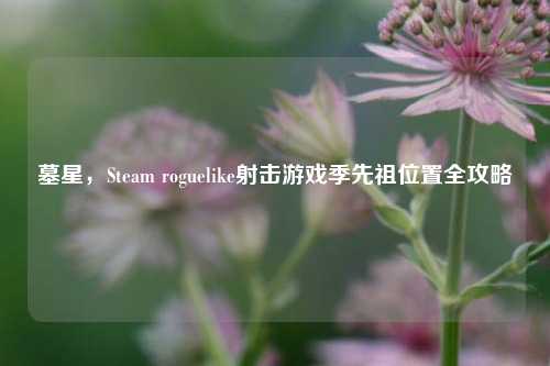 墓星,Steam roguelike射击游戏季先祖位置全攻略
