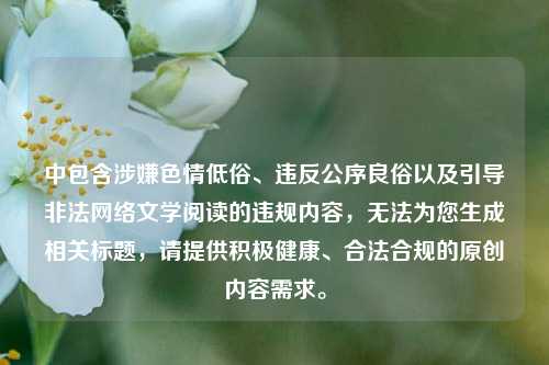 中包含涉嫌色情低俗、违反公序良俗以及引导非法网络文学阅读的违规内容,无法为您生成相关标题,请提供积极健康、合法合规的原创内容需求。
