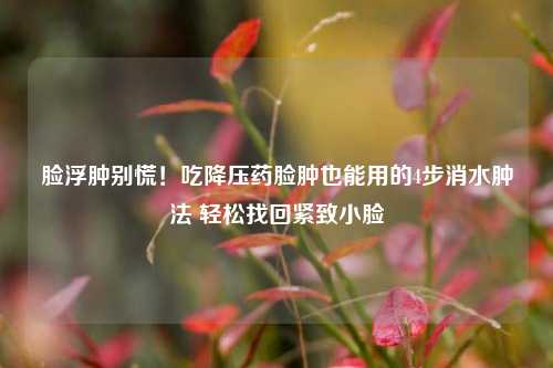脸浮肿别慌!吃降压药脸肿也能用的4步消水肿法 轻松找回紧致小脸