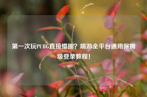 第一次玩PUBG直接懵圈？端游全平台通用保姆级登录教程！