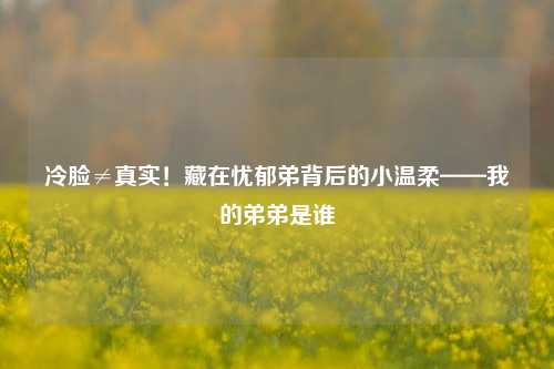 冷脸≠真实!藏在忧郁弟背后的小温柔——我的弟弟是谁