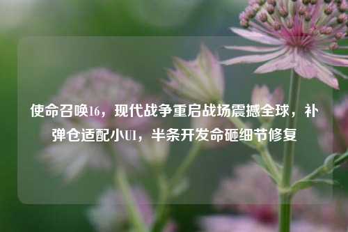 使命召唤16，现代战争重启战场震撼全球，补弹仓适配小UI，半条开发命砸细节修复