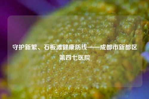 守护新繁、石板滩健康防线——成都市新都区第四七医院