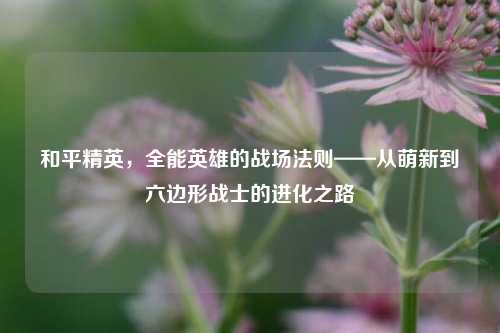 和平精英，全能英雄的战场法则——从萌新到六边形战士的进化之路