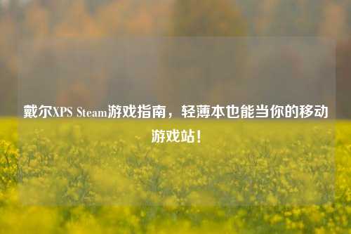 戴尔XPS Steam游戏指南，轻薄本也能当你的移动游戏站！