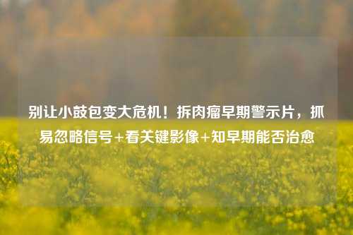 别让小鼓包变大危机！拆肉瘤早期警示片，抓易忽略信号+看关键影像+知早期能否治愈