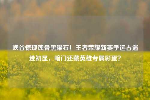 峡谷惊现蚀骨黑曜石！王者荣耀新赛季远古遗迹初显，暗门还藏英雄专属彩蛋？