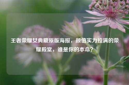 王者荣耀女典藏原版海报,颜值实力拉满的荣耀殿堂,谁是你的本命?