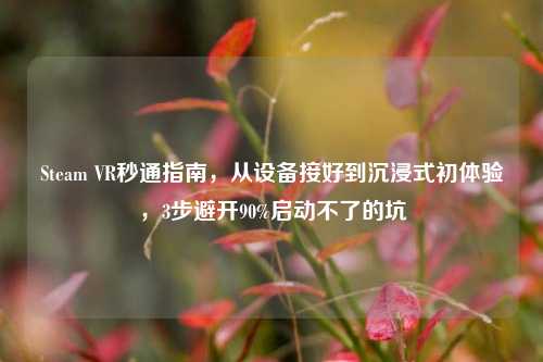 Steam VR秒通指南,从设备接好到沉浸式初体验,3步避开90%启动不了的坑