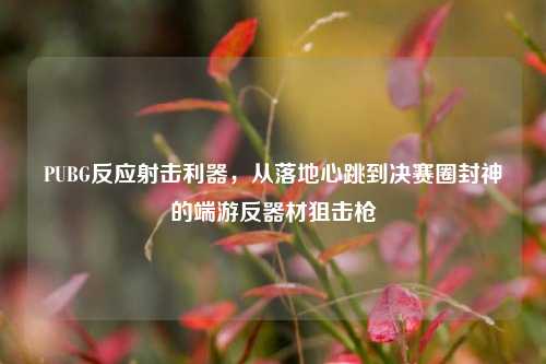 PUBG反应射击利器,从落地心跳到决赛圈封神的端游反器材狙击枪