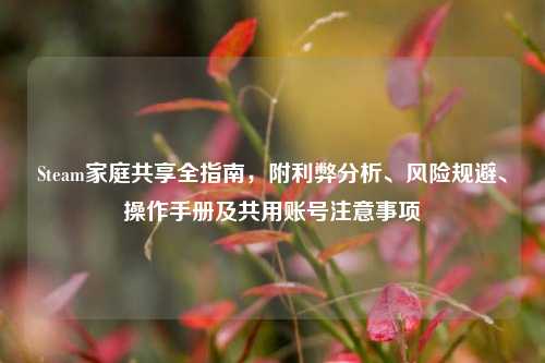 Steam家庭共享全指南，附利弊分析、风险规避、操作手册及共用账号注意事项
