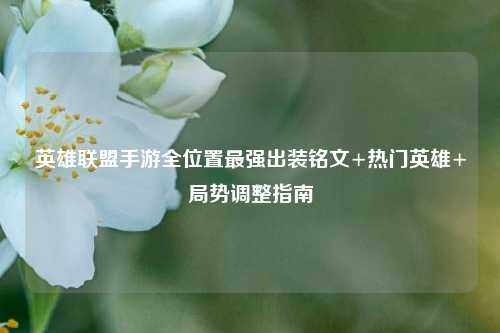 英雄联盟手游全位置最强出装铭文+热门英雄+局势调整指南