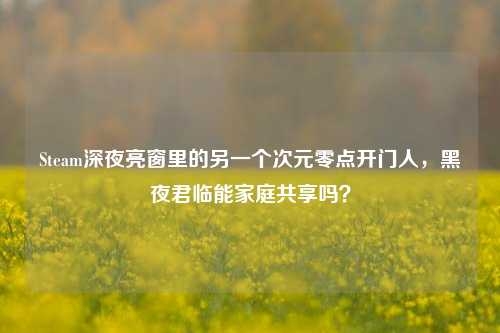 Steam深夜亮窗里的另一个次元零点开门人,黑夜君临能家庭共享吗?