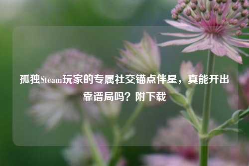 孤独Steam玩家的专属社交锚点伴星,真能开出靠谱局吗?附下载