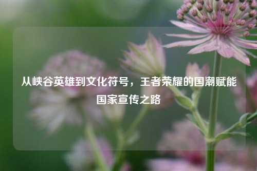 从峡谷英雄到文化符号，王者荣耀的国潮赋能国家宣传之路