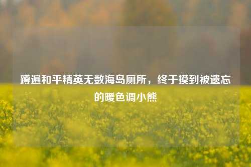 蹲遍和平精英无数海岛厕所,终于摸到被遗忘的暖色调小熊