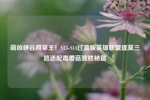 萌凶峡谷蹲草王!S13-S14过渡版英雄联盟提莫三路适配毒蘑菇致胜秘籍